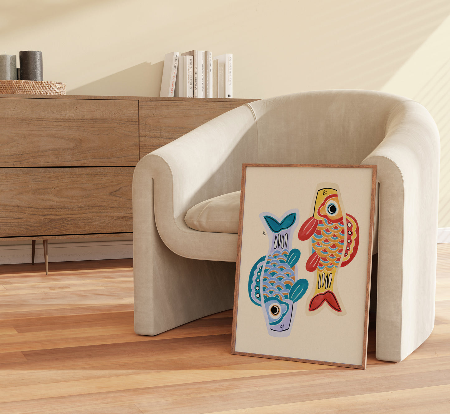 Colorful Koi | Plakat med farverige fisk