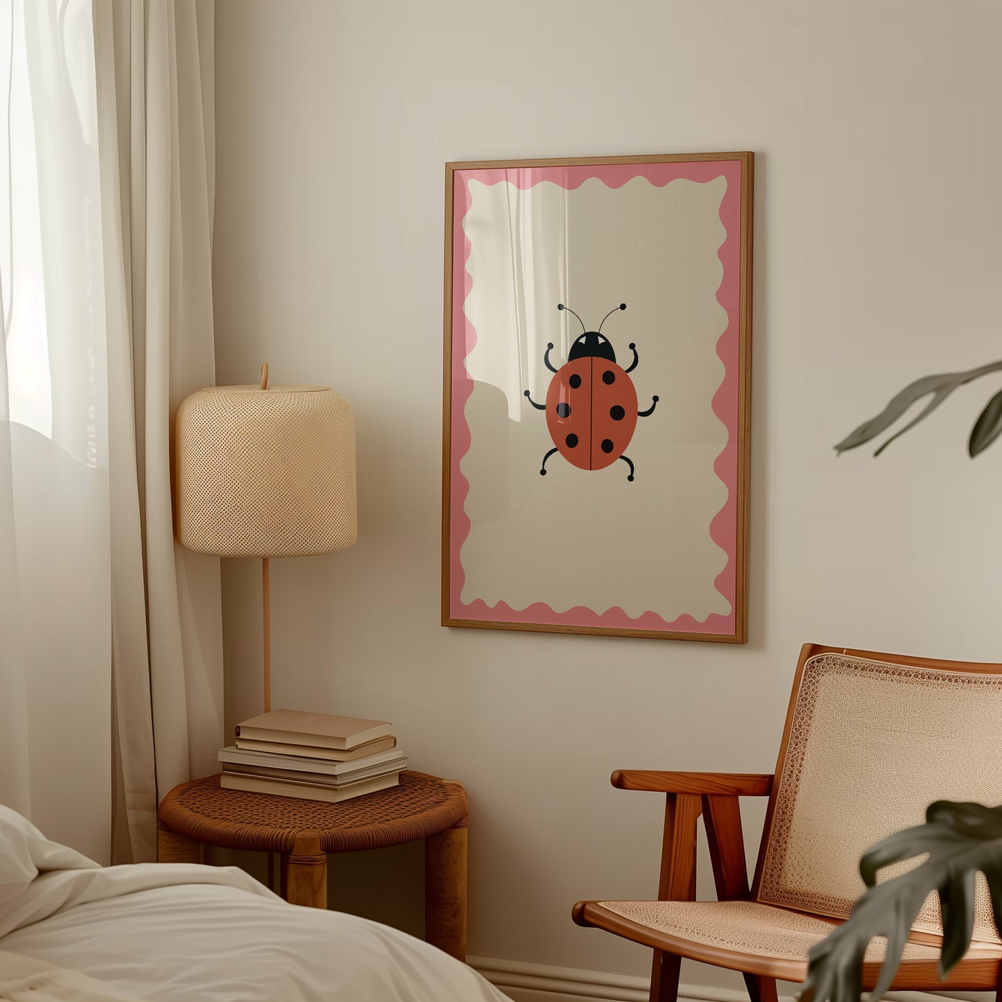 Marie marie marolle | Plakat med mariehøner