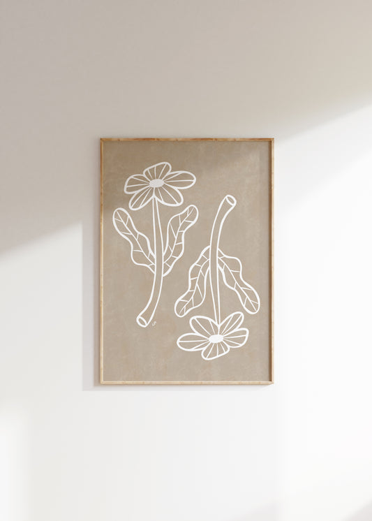 Keep growing | Plakat med blomster | Flere farver