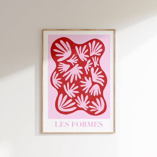 Les Formes | Plakat med fine former | Flere farver